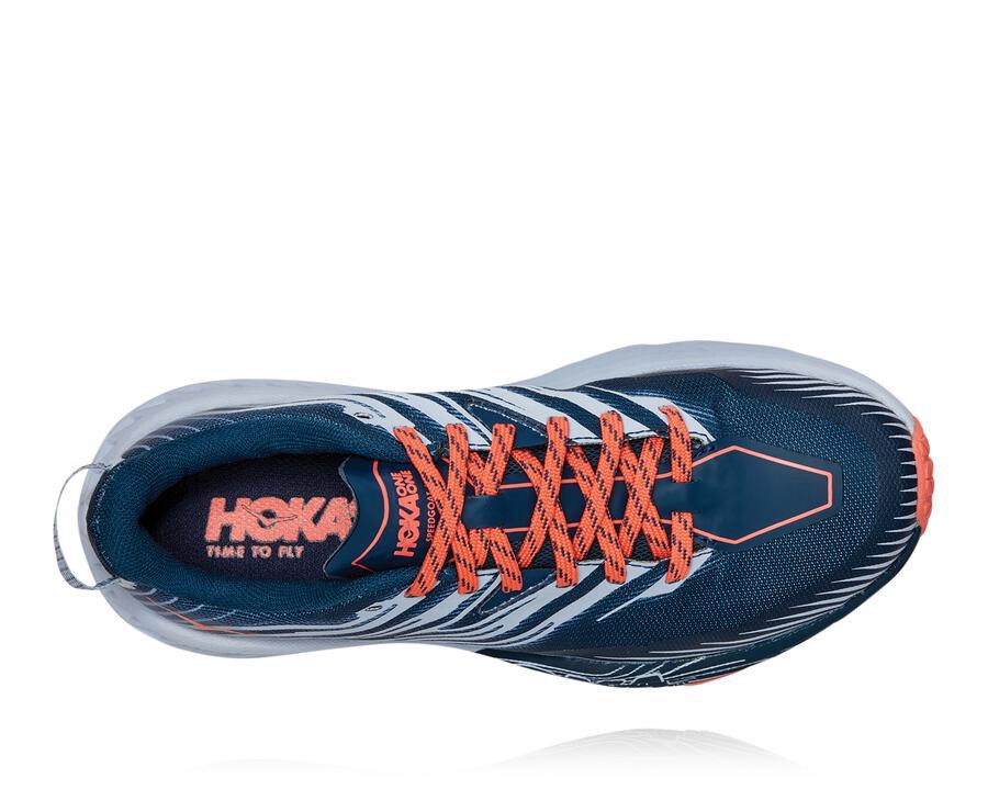 Hoka One One Trailove Tenisky Damske Námornícka Modrá/Biele - Speedgoat 4 - 35286-FAYJ